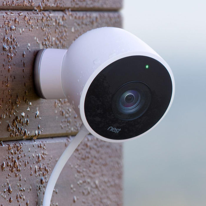 Google Nest Wired Outdoor Security Standard Surveillance Cam (2-Pack) w/ Warranty Bundle