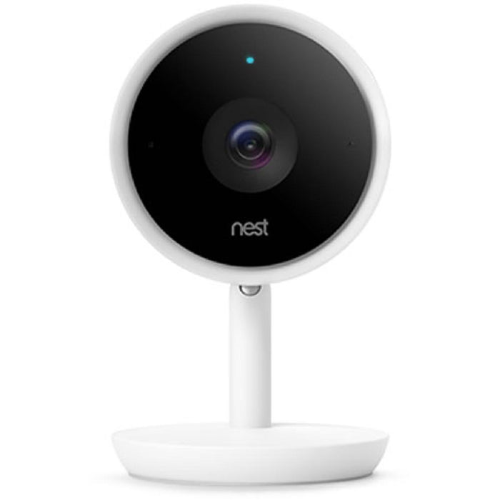 Google Nest Cam IQ - White (NC3100US) w/ 2-Pack Wifi Smart Plug + Warranty Bundle
