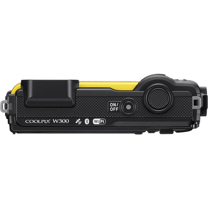 Nikon COOLPIX W300 16MP 4k Ultra HD Digital Camera (Yellow) - Certified Refurbished