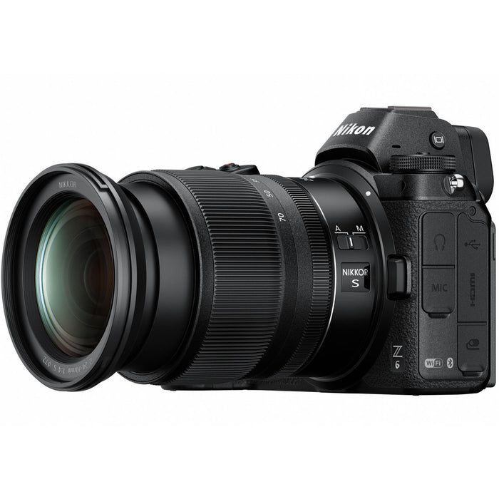 Nikon Z6 FX-Format 4K Mirrorless Camera with NIKKOR Z 24-70mm f/4 + FTZ Adapter
