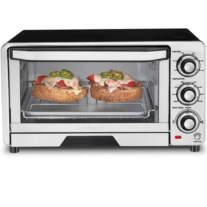 Cuisinart Custom Classic Steel Toaster Oven Broiler Refurbished + Extended Warranty