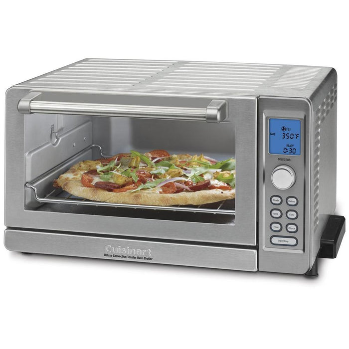 Cuisinart TOB-135 Deluxe Convection Toaster Oven Broiler, Refurb. w/ Knife Bundle