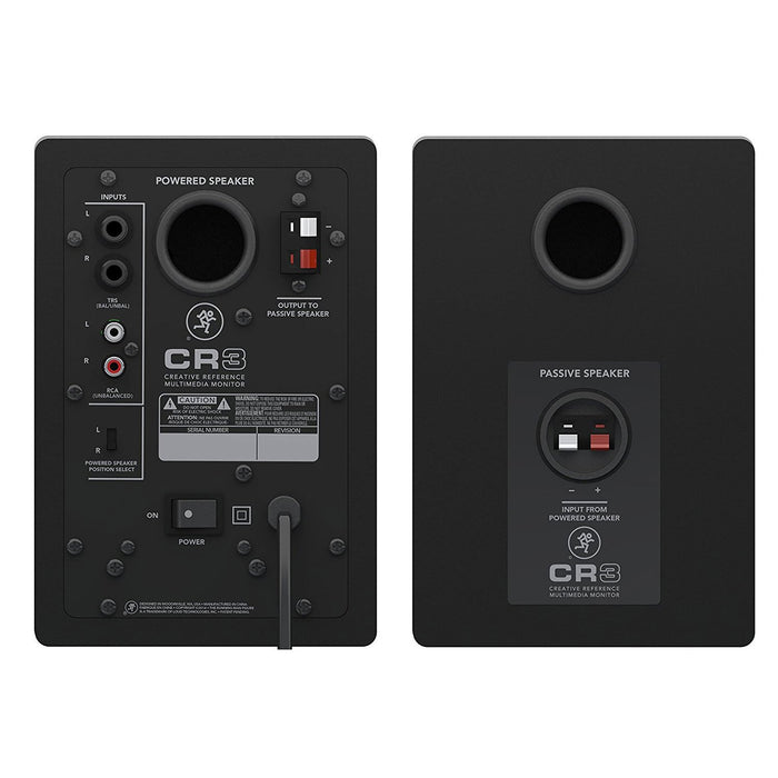 Mackie CR3 3" Creative Reference Monitors (Pair) Blue + Bluetooth Audio Receiver