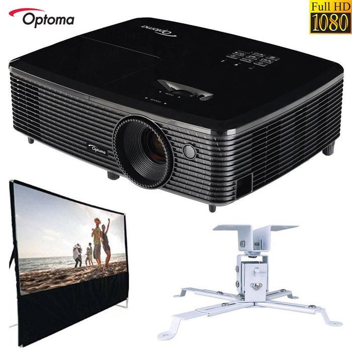Optoma 1080p 3D DLP Home Theater Projector (Refurb.) All In One Home Theater Bundle