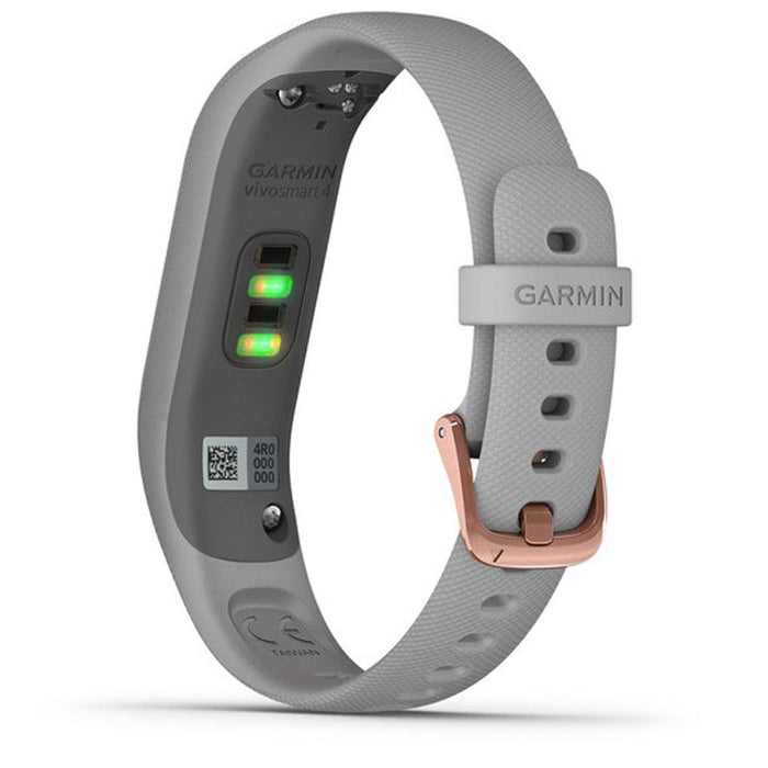 Garmin vivosmart 4 Activity & Fitness Tracker - Gray with Rose Gold Hardware (S/M)