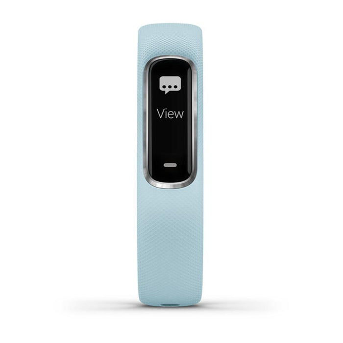 Garmin vivosmart 4 Activity & Fitness Tracker - Azure Blue with Silver Hardware (S/M)