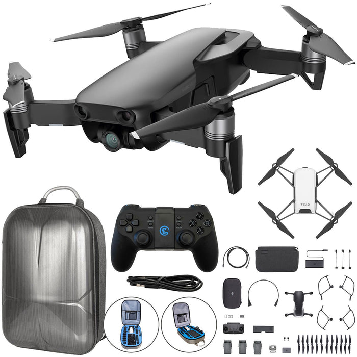 DJI Mavic Air Quadcopter Drone Fly More Combo w/Backpack+Bonus DJI Tello (Black)