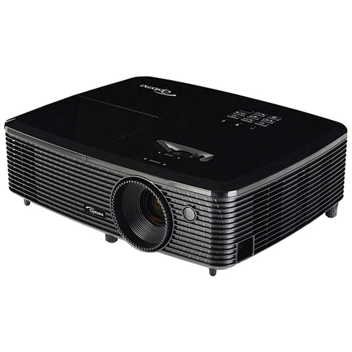 Optoma 3D DLP Home Theater Projector (Refurbished) with All In One Home Theater Bundle