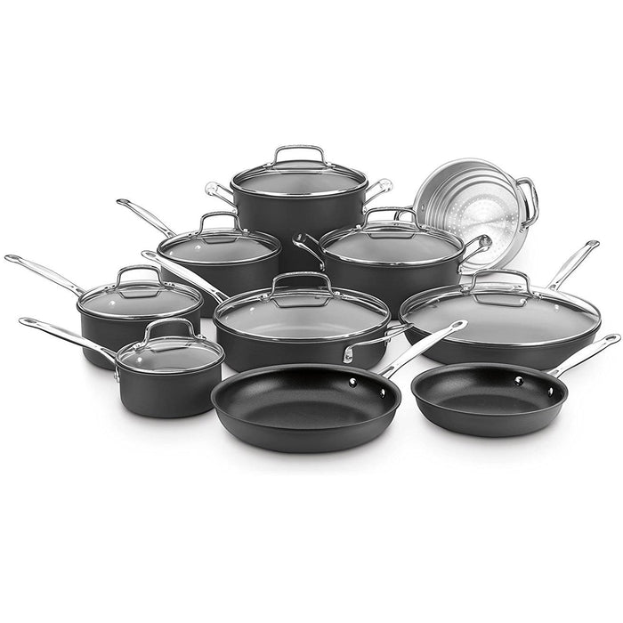 Cuisinart 77-17NK Chef's Classic Stainless 17 Piece Cookware Set Black