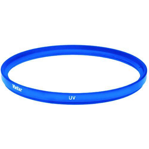 Vivitar 49mm UV Filter and Snap On Cap - Blue