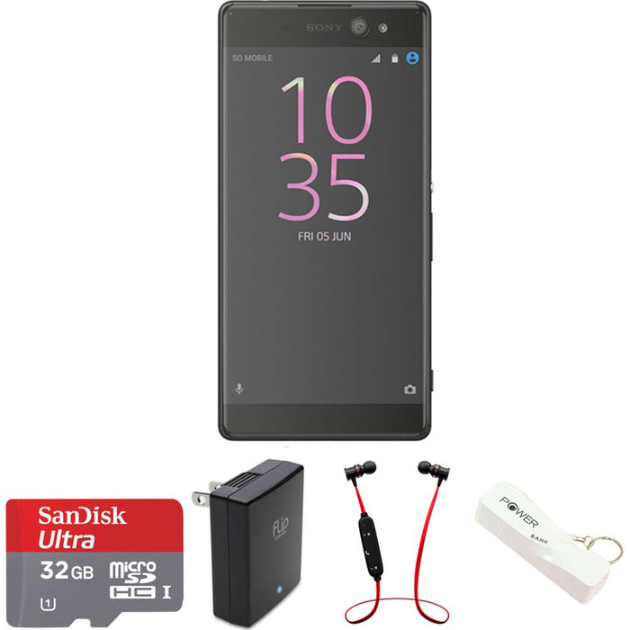 Sony Xperia XA Ultra 16GB 6-inch Smartphone Unlocked - Black w/ Headphone Bundle