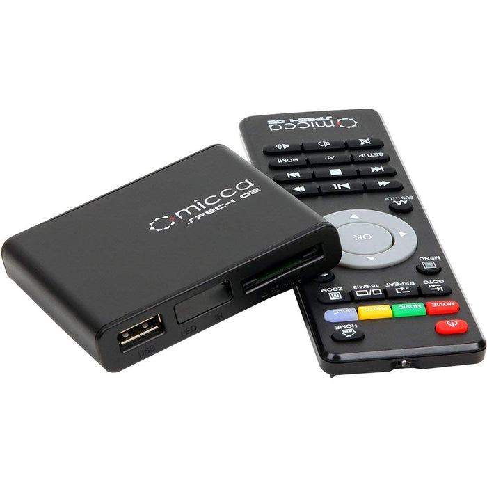 Micca Speck G2 Ultra-Portable Compact Digital Media Player 1080p Full-HD - Black