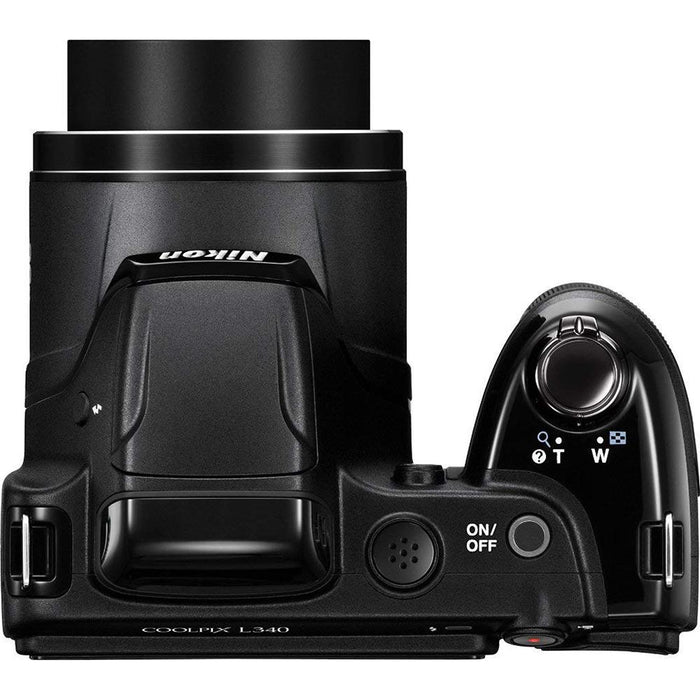 Nikon Coolpix L340 20.2 MP Digital Camera with 28x Opt Zoom (Certified Refurbished)