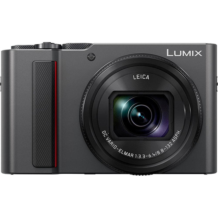 Panasonic LUMIX 4K Digital Camera ZS200 w/ 20 MP Sensor 24-360mm LEICA DC Lens Zoom Silver