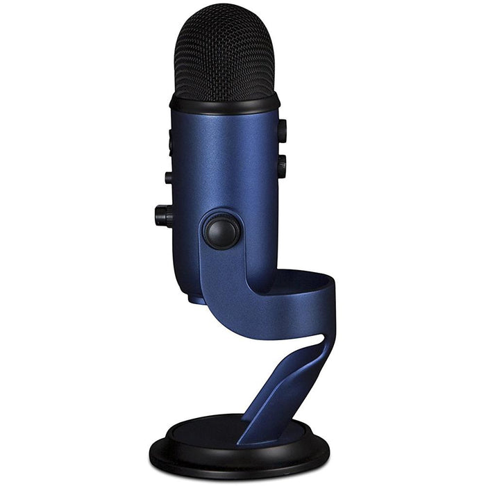 BLUE MICROPHONES Midnight Blue Yeti w/ Pop Filter, Boom Stand & Assassin's Creed Odyssey Bundle