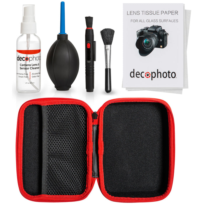 Deco Photo All-in-One Cleaning Kit for Lenses and DSLR Cameras w/ Carry Case