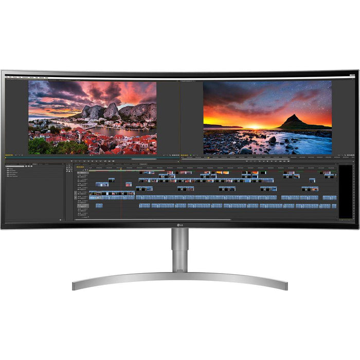LG Dual 38WK95C-W 38" Class 21:9 Curved UltraWide Monitor +Extended Warranty Pack