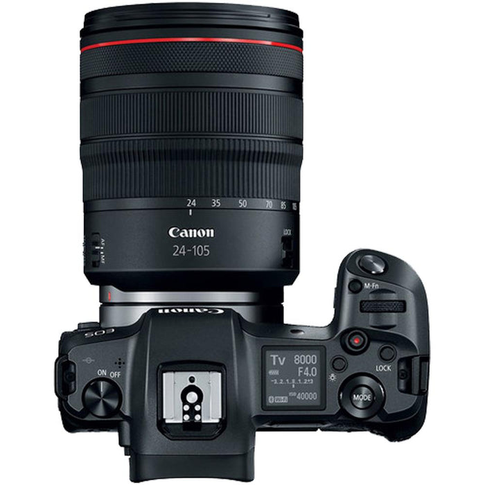 Canon EOS R FF Mirrorless Camera (3075C012) with RF 24-105mm F4 L IS USM Lens Bundle