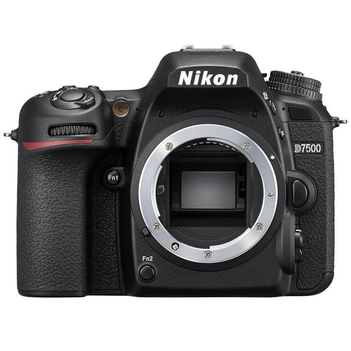 Nikon D7500 20.9MP DX-Format 4K UHD DSLR Camera Body, Refurbished + 64GB Bundle