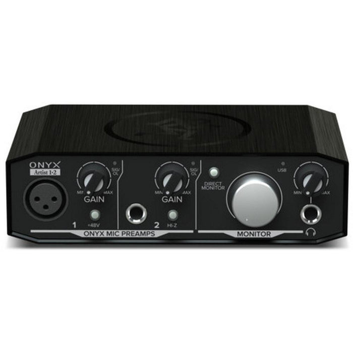 Mackie Onyx Artist 1-2 2x2 USB Audio Interface w/ 3" Multimedia Speaker Bundle