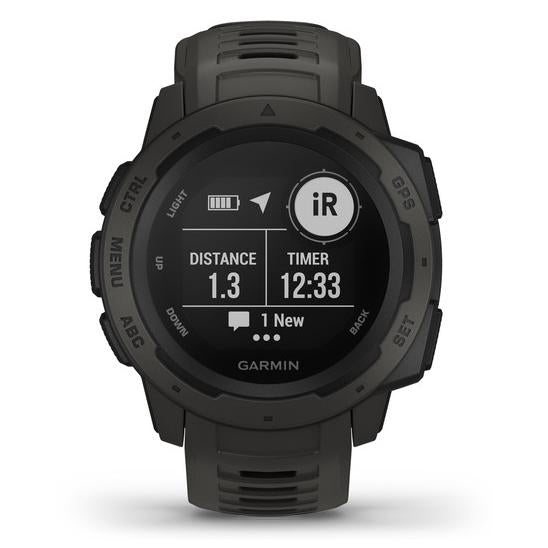 Garmin Instinct Rugged Outdoor Watch with GPS, and Heart Rate Monitoring, Graphite