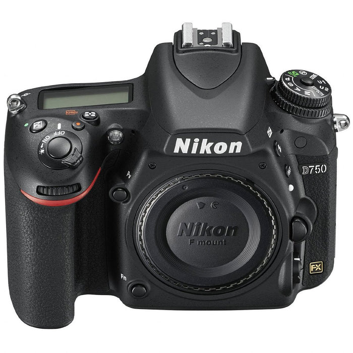Nikon D750 DSLR 24.3MP HD 1080p FX-Format Digital Camera with 32GB Photo Bundle