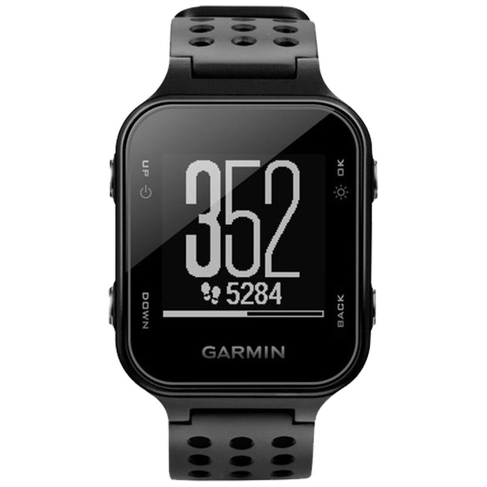 Garmin Approach S20 Golf Watch Black with Black Band + 1 Year Extended Warranty
