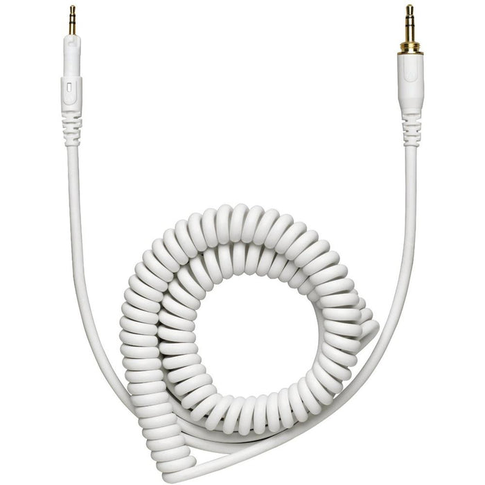 Audio-Technica M50x Professional Studio Monitor Headphones w/ Bluetooth Adapter Bundle (White)