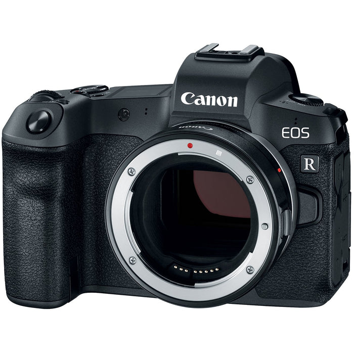 Canon EOS R Full-Frame Mirrorless Camera Body with Mount Adapter EF-EOS R Pro Bundle