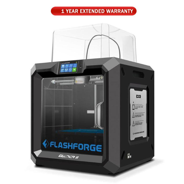 Flashforge Guider II 3D Printer 9.8"x11.0"x11.8" Build Volume+Extended Warranty