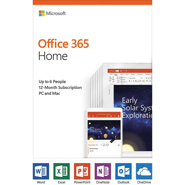 Microsoft Office 365 Home Subscription P4 Medialess - 6GQ-01028  - Damaged Box