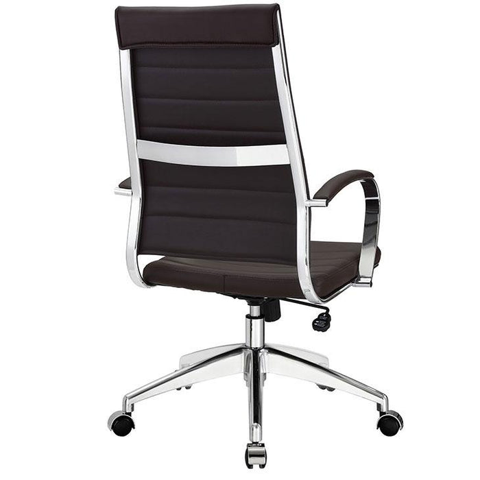 Modway Jive Highback Office Chair in Brown