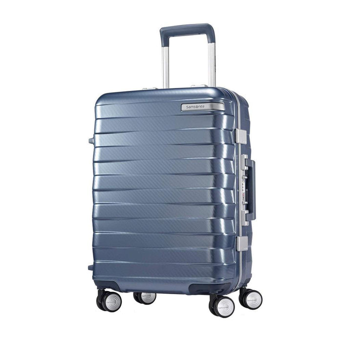 Samsonite Framelock Hardside Carry On Luggage w/ Wheels 25" Blue + Accessory Kit