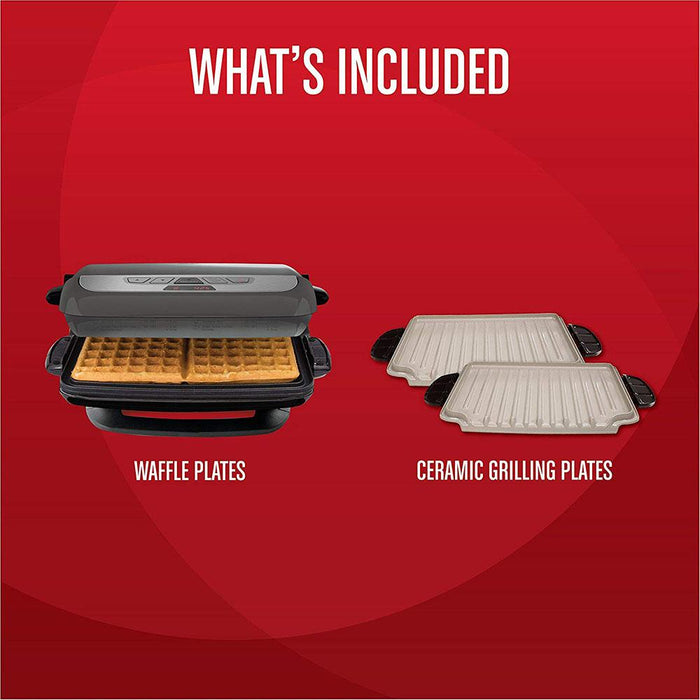 George Foreman Evolve Grill with Removable Plate Set 