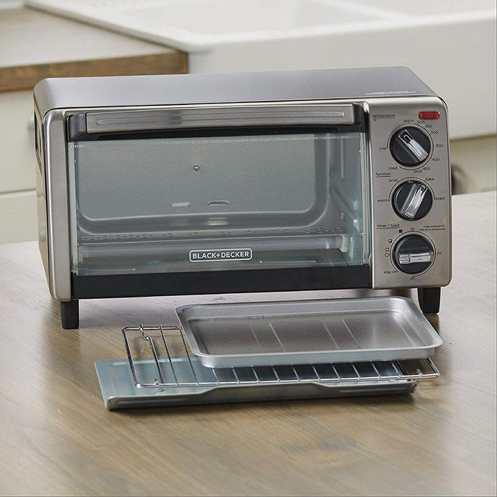 Black & Decker B&D 4 Slice Toaster Oven SS — Beach Camera