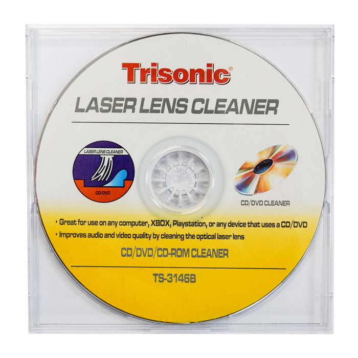 Trisonic Laser Lens Cleaner for DVD/CD Players - TS-3146B