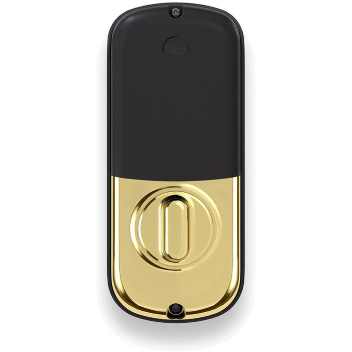Yale Locks B1L Lock Push Button w/ Z-Wave (Polished Brass) Smart Front Door Bundle