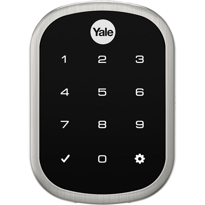 Yale Locks Assure Lock SL w/Z-Wave in Satin Nickel (YRD256) Smart Front Door Kit