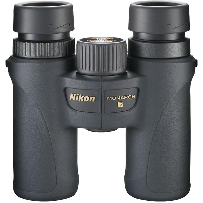 Nikon Monarch 7 10x30 Water/Fog Proof Binoculars + Aluminum Travel Tripod Bundle