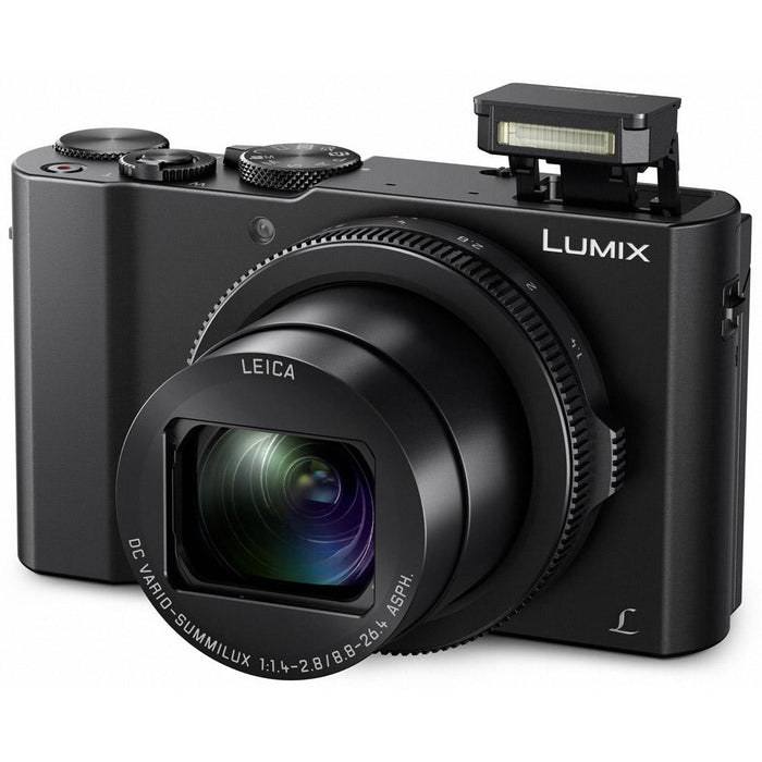 Panasonic LUMIX LX10 20.1 MP 3x F/1.4-2.8 Leica DC Digital Camera(Blk) + Acc Kit