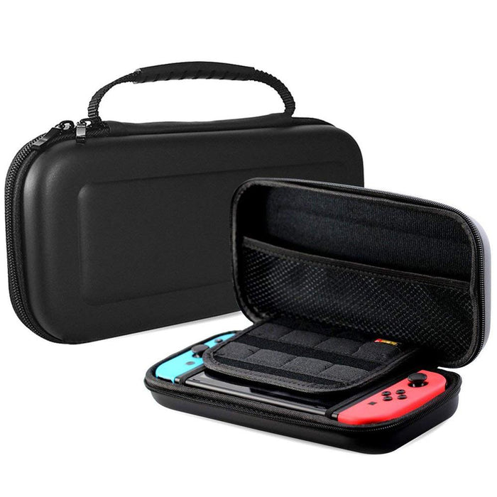 Deco Gear Nintendo Switch Joy-Con Charging Dock with Hard Shell Travel Carrying Case