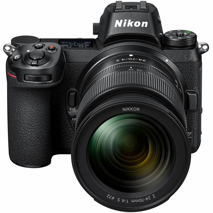 Nikon Z6 24.5MP 4K Mirrorless Camera with 24-70mm f/4 S Lens + 120GB Card Bundle