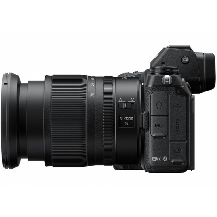 Nikon Z6 24.5MP 4K Mirrorless Camera with 24-70mm f/4 S Lens + 120GB Card Bundle