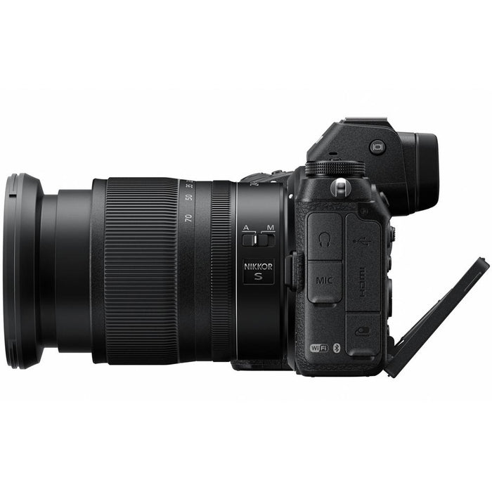 Nikon Z6 4K Mirrorless Camera+24-70mm F4 S Lens + DJI Ronin-S Essentials Gimbal Bundle