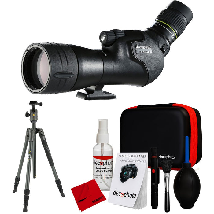 Vanguard Endeavor HD 65A 16-48x65 Spotting Scope with VEO 2 204AB Tripod & Cleaning Kit