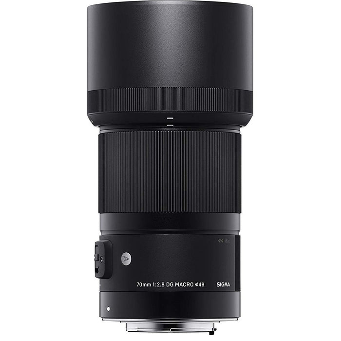 Sigma 70mm F2.8 DG MACRO Art Lens for Sony E-Mount Cameras 49mm Filter Backpack Bundle