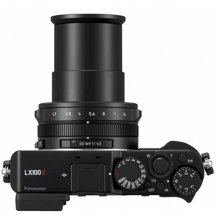 Panasonic LUMIX DC-LX100 II Point and Shoot Digital Camera with 64GB Camera Bag Bundle