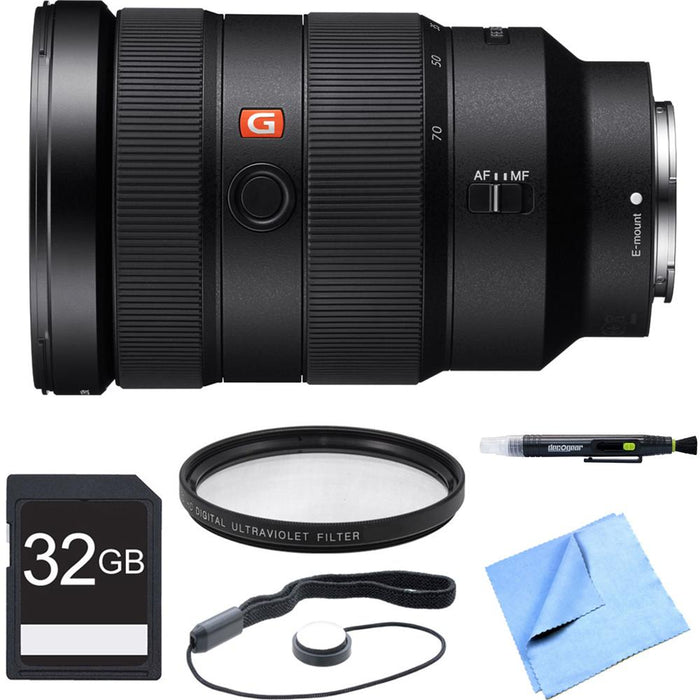 Sony FE 24-70mm F2.8 GM E-Mount Lens, Filter, and Card Bundle