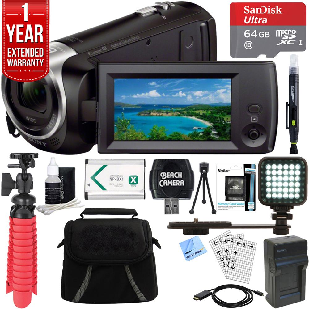 piece Decrement Torment Sony HDR-CX405/B Full HD 60p Camcorder & 64GB MicroSD Accessory Bundle —  Beach Camera