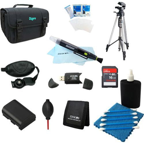 Special Loaded Value Tripod & LP-E6 Battery Kit for Canon 5D Mark III,6D  & 60D
